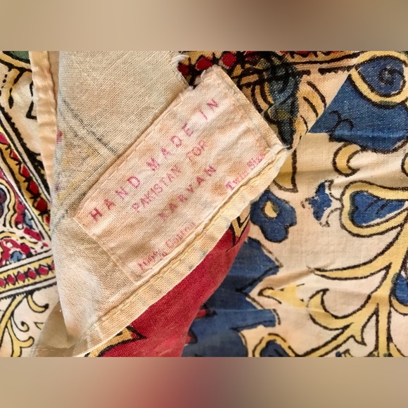 Flaw Beautiful Vibrant Color Cotton Twin Size Bedding Made In Pakistan Karavan - Picture 8 of 13